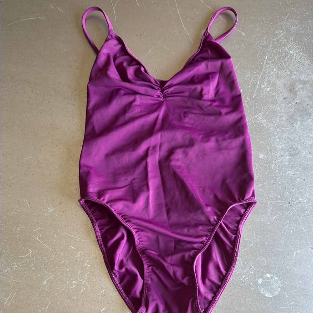 Purple Bullet Pointe Ballet Leotard